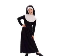 Costume da suora nera per bambine