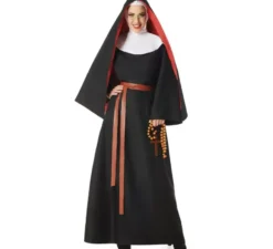 Costume da suora nera per donna