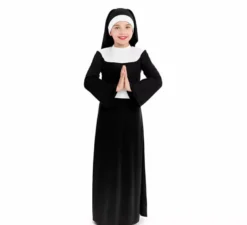 Costume da suora nero per bambina