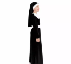 Costume da suora nero per bambina