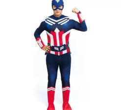 Costume da supereroe americano per uomo