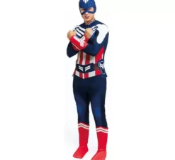 Costume da supereroe americano per uomo