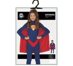 Costume da supereroe blu per bambini