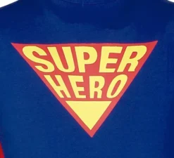Costume da supereroe blu per bambini