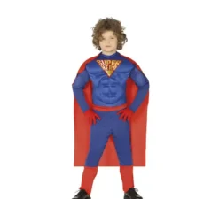 Costume da supereroe blu per bambino