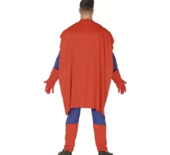 Costume da supereroe blu per uomo