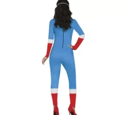 Costume da supereroe Capitan Blu per donna