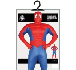 Costume da super eroe muscoloso per un uomo