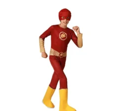 Costume da supereroe rosso veloce per bambino