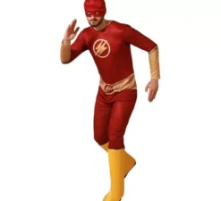 Costume da supereroe rosso veloce per uomo