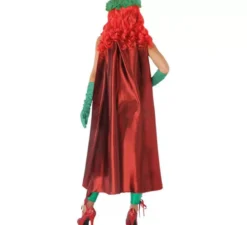 Costume da supereroe verde per donna