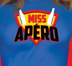 Costume da super eroina con bevande da donna