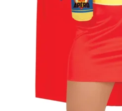 Costume da super eroina con bevande da donna