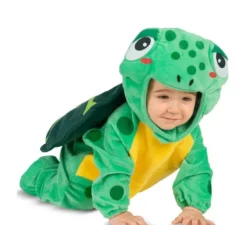 Costume da tartaruga con cappello e coda per neonati e bambini