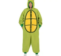 Costume da Tartaruga o Pigiama con cappuccio e coda per adulto