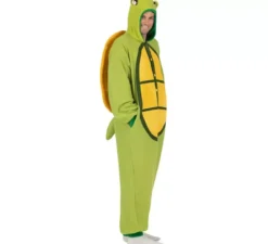 Costume da Tartaruga o Pigiama con cappuccio e coda per adulto
