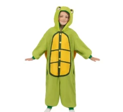 Costume da Tartaruga o Pigiama con cappuccio e coda per bambini