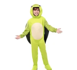 Costume da tartaruga verde con conchiglia per bambino