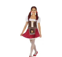 Costume da Tedesca in velluto per bambina