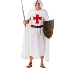 Costume da templare bianco per uomo