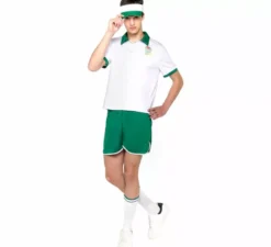 Costume da tennista retr� per uomo