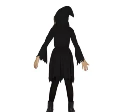Costume da teschio della morte con cappuccio per ragazza