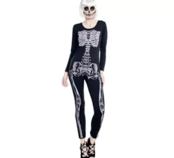 Costume da teschio per bambina per donna