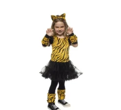 Costume da tigre civettuola con tutù per bambina