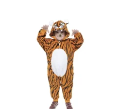 Costume da tigre con cappuccio e orecchie per bambino