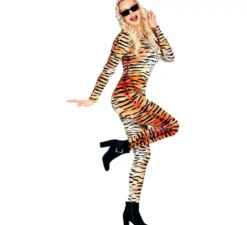 Costume da tigre con cappuccio per donna