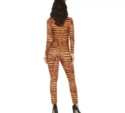 Costume da tigre con fascia e coda per donna
