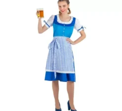 Costume da Tirolese azzurro per donna