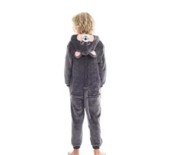 Costume da topo grigio con cappuccio per bambino