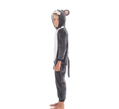 Costume da topo grigio con cappuccio per bambino