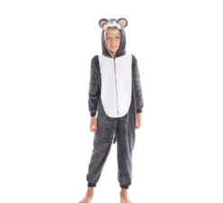 Costume da topo grigio con cappuccio per bambino