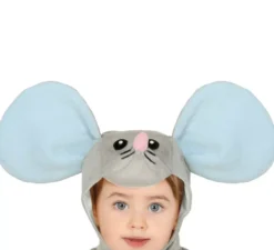Costume da topo grigio per bambina