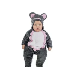 Costume da topo grigio per bebé