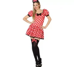 Costume da Topolina a pois per donna