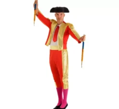 Costume da torero rosso per un uomo
