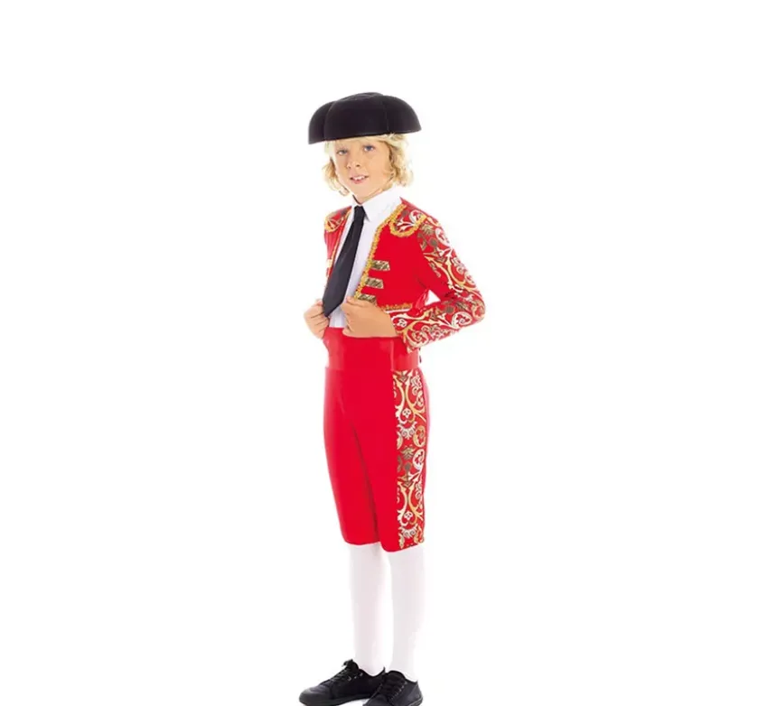 Costume da torero spagnolo rosso per bambino