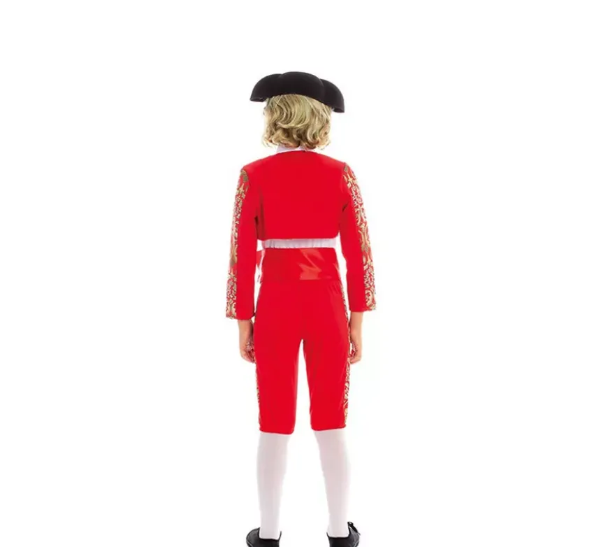 Costume da torero spagnolo rosso per bambino
