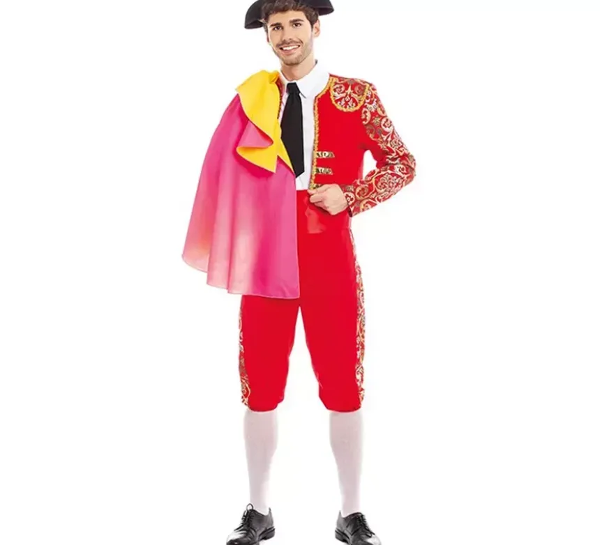 Costume da torero spagnolo rosso per uomo