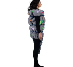 Costume da Tornado grigio con accessori per adulto