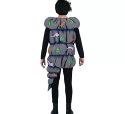 Costume da Tornado grigio con accessori per adulto