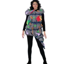 Costume da Tornado grigio con accessori per adulto