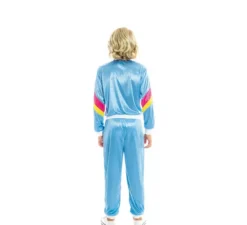 Costume da tuta blu anni '80 per bambino