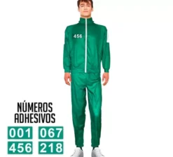 Costume da tuta verde personalizzabile del gioco Squid per adulto