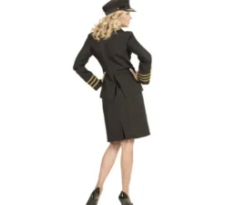 Costume da ufficiale della marina da donna di colore nero