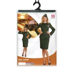 Costume da ufficiale della Marina verde per donna