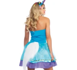 Costume da unicorno arcobaleno per donna